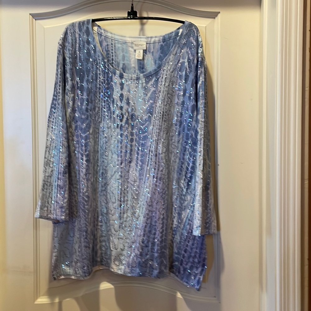 Zenergy by Chicos top, lots of sparkle to this one